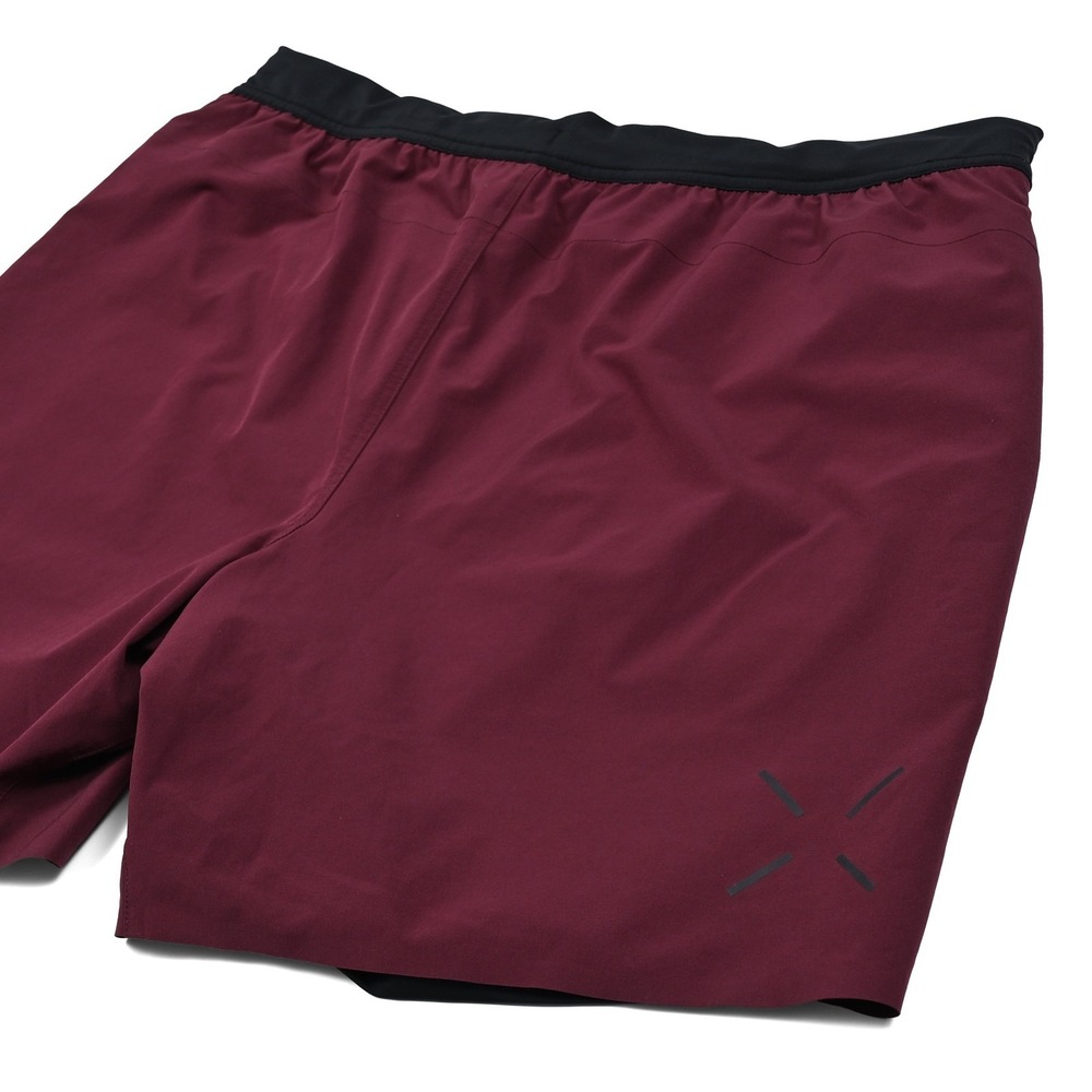 Ten Thousand Shorts Mens 2XL Burgundy Interval Lined Zip Pocket Running Training